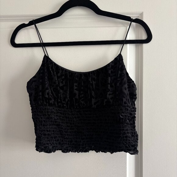 Urban Outfitters Velvet Cheetah/Leopard Top - Picture 1 of 4